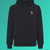 Wein Duett | Bestickter Bio-Baumwoll Männer Hoodie